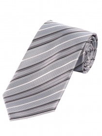 Cravatta larga alla moda a righe in bianco e nero