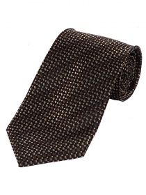 Krawatte extra breit dunkelbraun Struktur-Dekor
