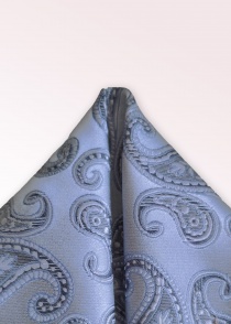 Sciarpa decorativa con motivo paisley blu chiaro
