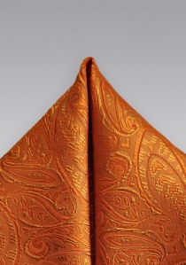 Ziertuch Paisleymotiv orange