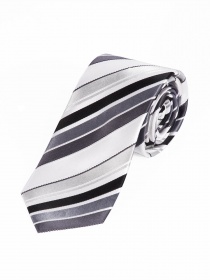Cravatta Sevenfold a righe Grigio chiaro Bianco