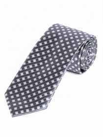 Cravatta larga elegante superficie a rete grigio