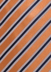 Cravatta righe arancione
