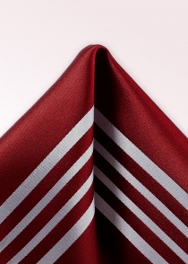 Sciarpa Cavalier Design a righe Rosso Bianco Neve