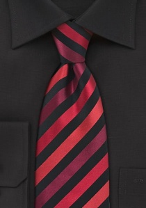 Cravatta nera righe