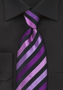 Cravatta business nero righe