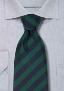 Cravatta club Atkinsons, verde a righe blu