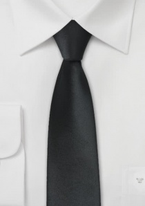 Cravatta sottile seta nera
