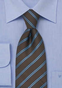 Cravatta marrone righe