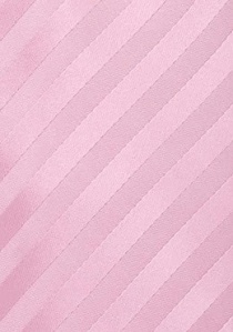 Krawatte rosa einfarbig gestreift