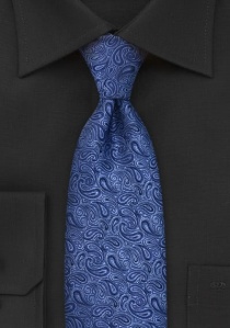 Cravatta paisley blu