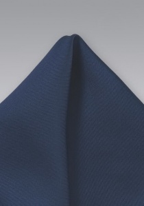 Fazzoletto da taschino in seta blu navy