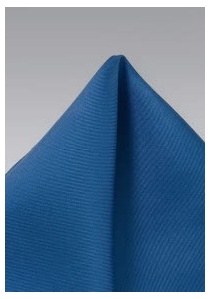 Fazzoletto da taschino  blu seta