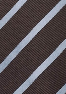 Linee di cravatte blu marrone