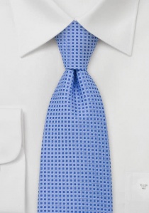 Cravatta quadrettini azzurro
