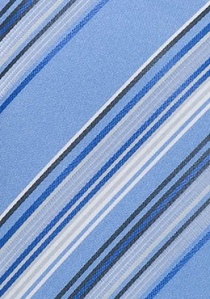 Krawatte Streifendessin hellblau