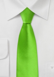 Cravatta sottile verde acceso