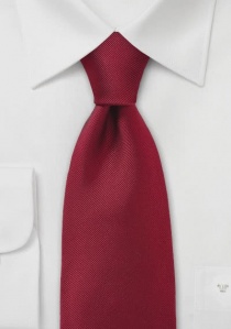 Cravatta rosso scuro tinta unita