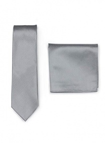 Set di cravatte in tessuto decorativo grigio