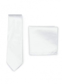 Set cravatta Cavalier panno bianco strutturato