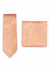 Set cravatta e fazzoletto da taschino Paisley