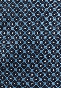 Sciarpa di seta con ornamenti blu chiaro