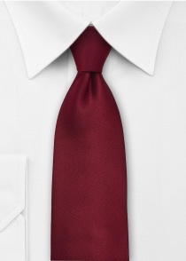 Cravatta a clip rosso vinaccia
