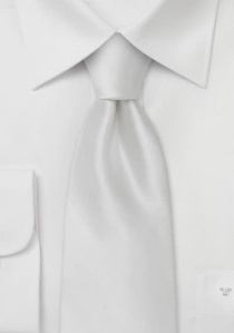 Cravatta a clip bianca