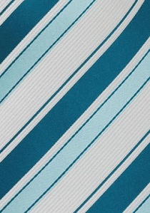 Cravatta turchese bianca