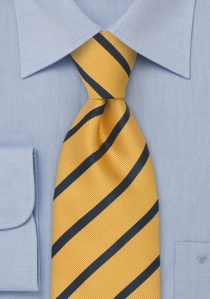 Cravatta righe blu giallo