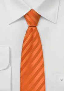 Cravatta sottile arancione