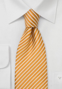 Cravatta Dignity arancione bianco