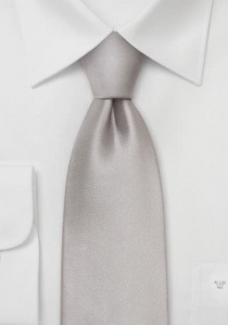 Cravatta argento tinta unita
