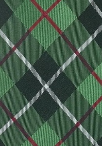 Cravatta quadri scozzese verde