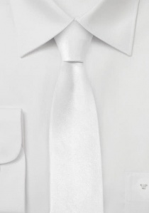 Cravatta sottile Moulins bianca