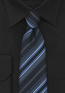 Krawatte Streifen blau schwarz