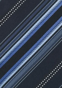 Cravatta righe blu nera