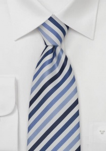 Cravatta bambino righe blu bianco