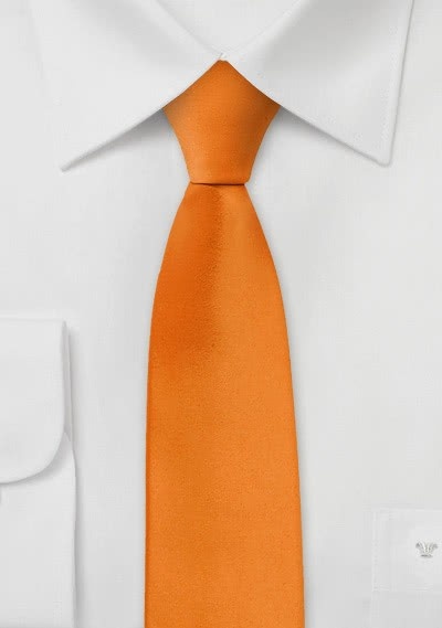 Schmale Krawatte helles orange Schmale Krawatte helles orange