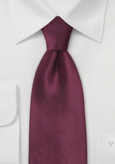 Lange Krawatte dunkles bordeaux Lange Krawatte dunkles bordeaux