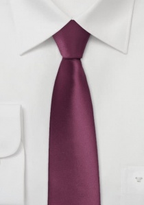 Cravatta stretta bordeaux