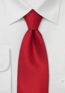 Cravatta clip rossa quadratini