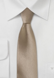 Cravatta sottile cappuccino