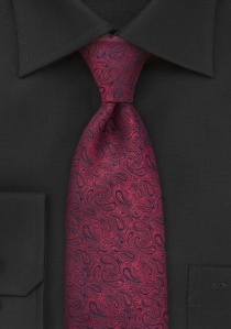 Cravatta paisleys rossa