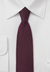 Cravatta seta rosso vinaccia