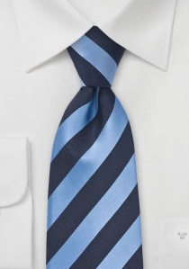 Cravatta righe blu azzurre
