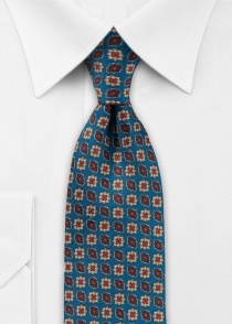 Ornamenti per cravatte in seta blu