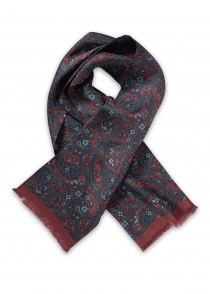 Sciarpa da cravatta Paisley Design Rosso scuro