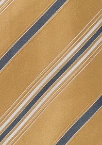 Cravatta gialla righe antracite