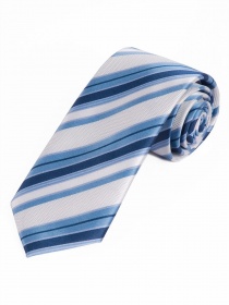 Cravatta XXL elegante design a righe bianco